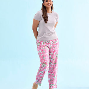 Women Printed Cotton Lounge Pants