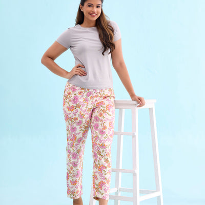 Women Printed Woven Viscose Lounge Pants