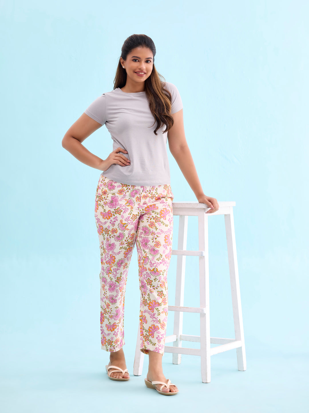 Women Printed Woven Viscose Lounge Pants