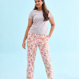 Women Printed Woven Viscose Lounge Pants