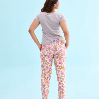 Women Printed Woven Viscose Lounge Pants