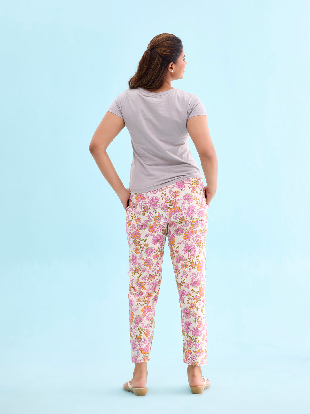 Women Printed Woven Viscose Lounge Pants