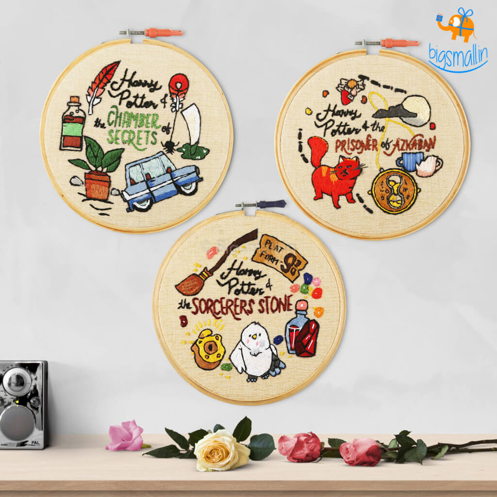 Harry Potter Embroidery Hoop Art