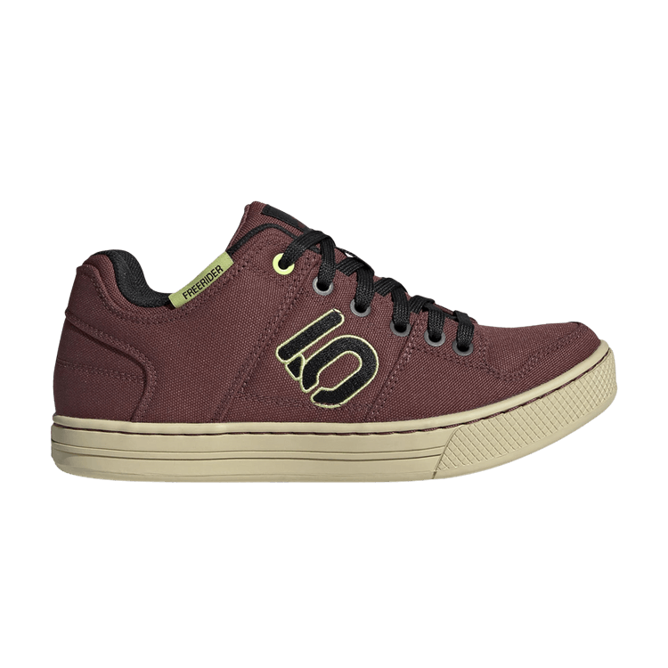 adidas Five Ten Freerider Canvas Burgundy Core Black Pulse Lime (Women's)