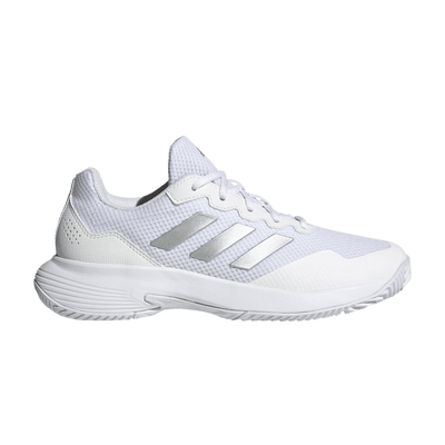 adidas Gamecourt 2.0 Cloud White Silver Metallic (Women's)