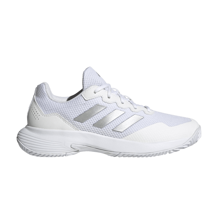 adidas Gamecourt 2.0 Cloud White Silver Metallic (Women's)