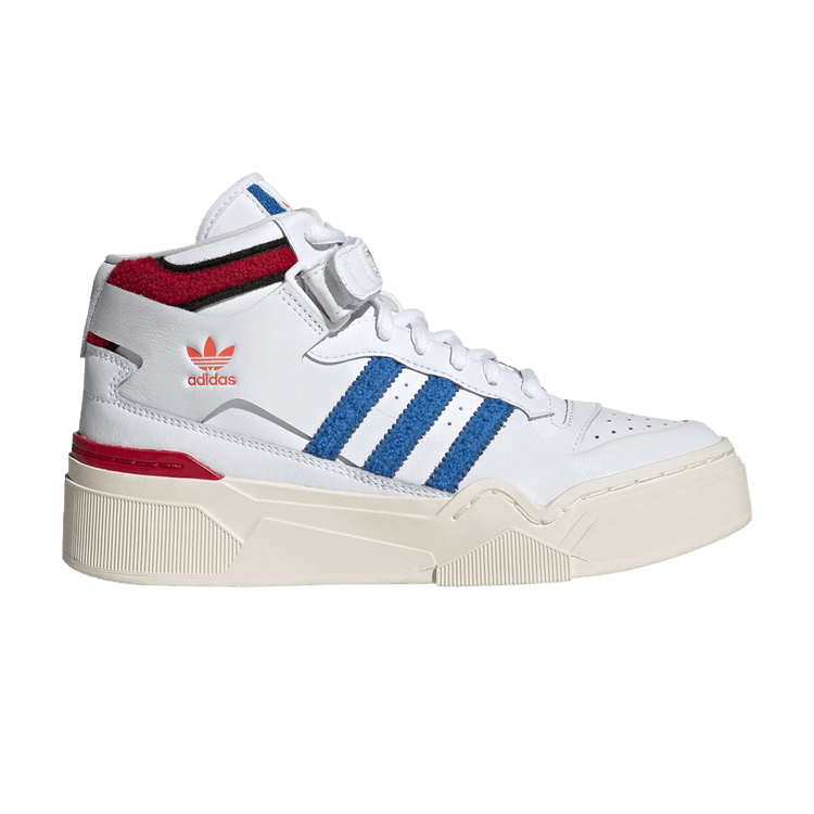 adidas Forum Bonega 2B Mid Cloud White Bright Royal Better Scarlet (Women's)