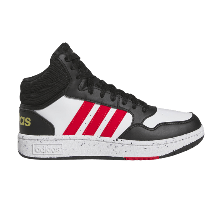adidas Hoops Mid Cloud White Vivid Red Core Black (GS)