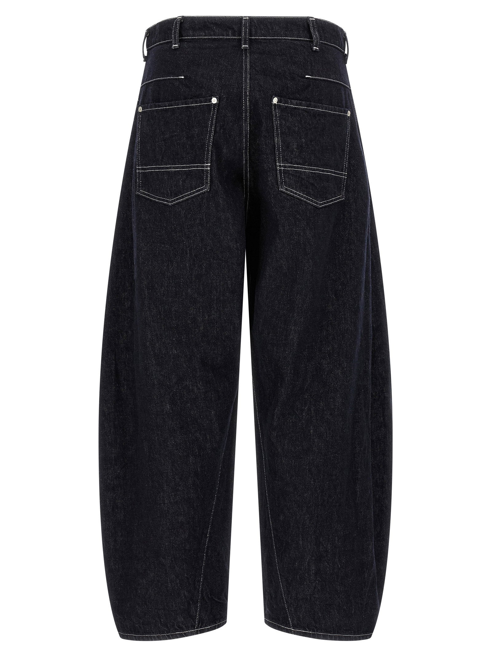 Comme Des Garҫons Homme Contrast Stitching Jeans