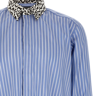Tom Ford Animal Print Collar Shirt