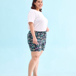 Women Printed Woven Viscose Lounge Shorts