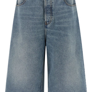 Ami Paris Denim Bermuda Shorts