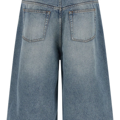 Ami Paris Denim Bermuda Shorts
