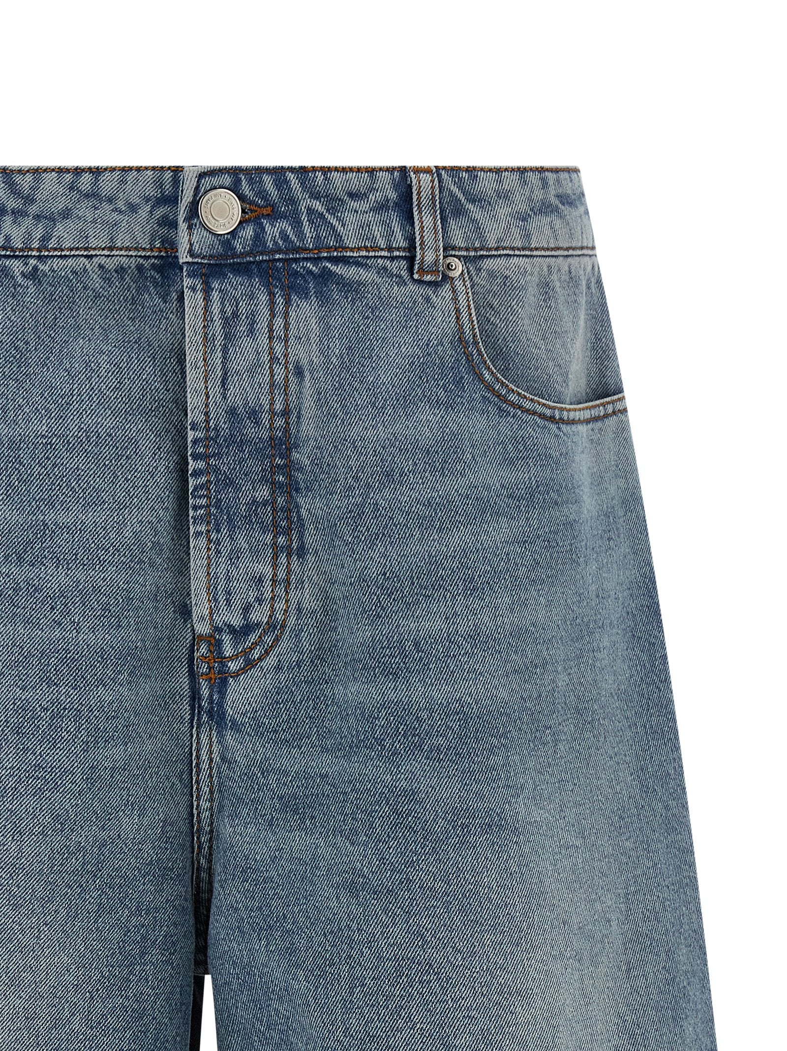 Ami Paris Denim Bermuda Shorts