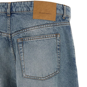 Ami Paris Denim Bermuda Shorts