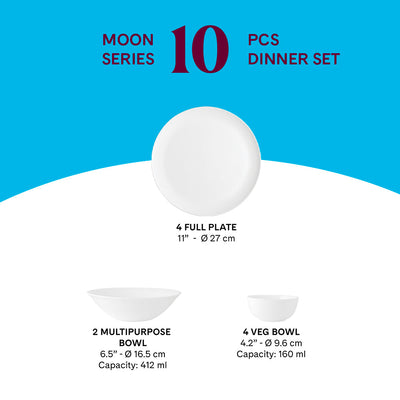 Larah by Borosil, Inca Dinner Set