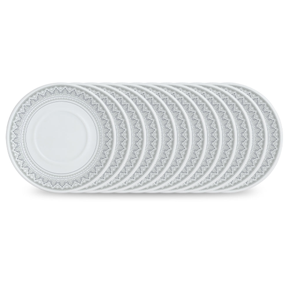 Larah By Borosil Classic Saucer Set