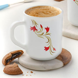 Larah By Borosil Red Lily Mug