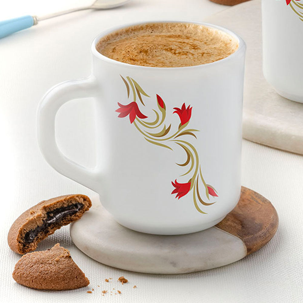 Larah By Borosil Red Lily Mug