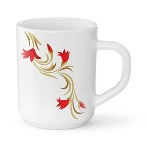 Larah By Borosil Red Lily Mug