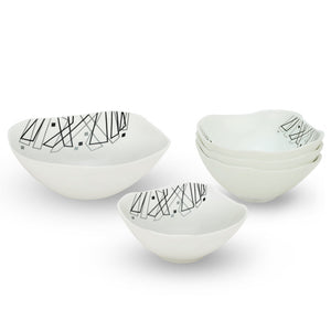 Larah by Borosil Carnival Pudding Set