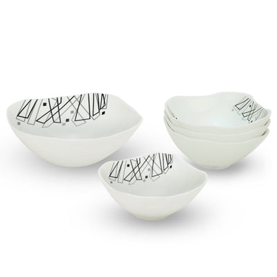 Larah by Borosil Carnival Pudding Set