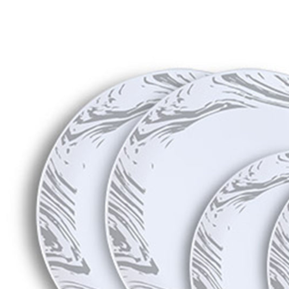 Larah by Borosil, Marble Dinner Set