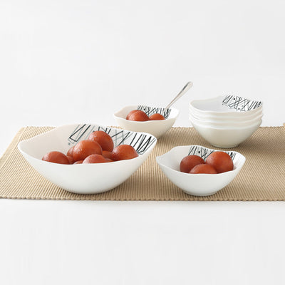 Larah by Borosil Carnival Pudding Set
