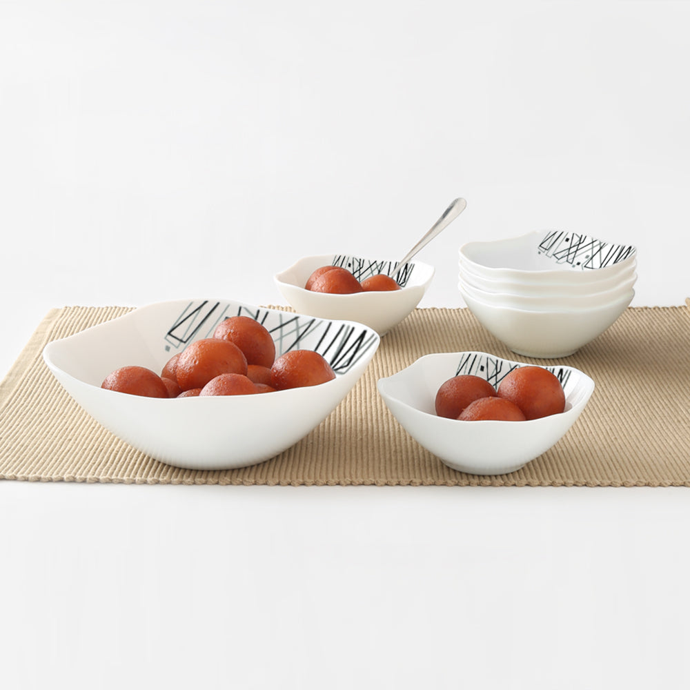 Larah by Borosil Carnival Pudding Set