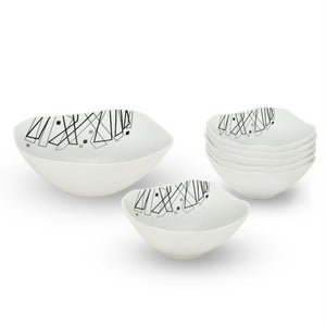 Larah by Borosil Carnival Pudding Set