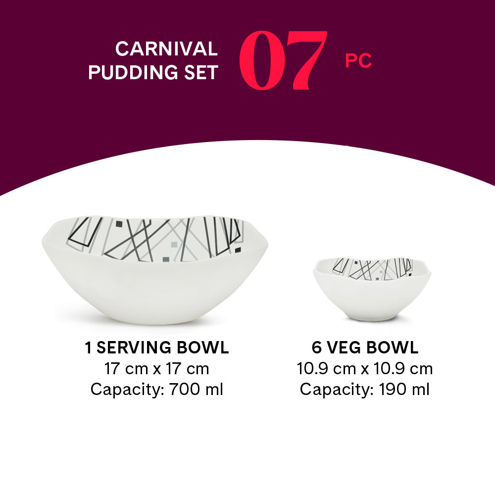 Larah by Borosil Carnival Pudding Set
