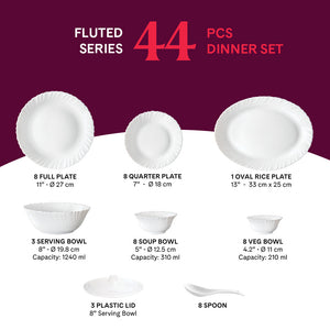 Larah by Borosil, Minerva Dinner Set