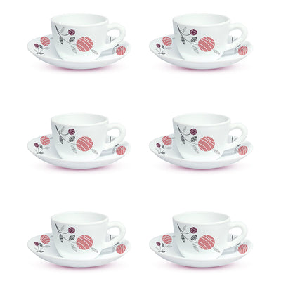 Larah By Borosil Dahlia Cup n Saucer Set