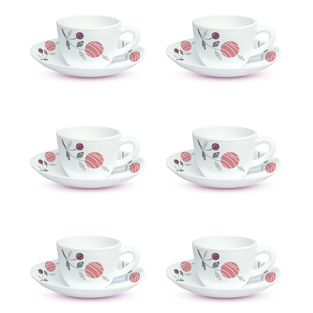 Larah By Borosil Dahlia Cup n Saucer Set