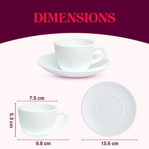 Larah By Borosil Dahlia Cup n Saucer Set