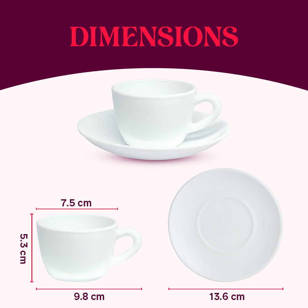 Larah By Borosil Fauna Cup n Saucer Set