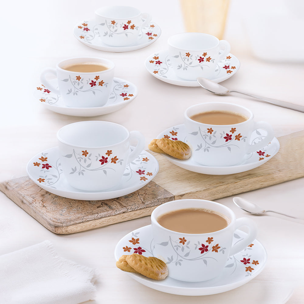 Larah By Borosil Rosalie Cup n Saucer Set