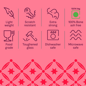 Larah By Borosil Rosalie Cup n Saucer Set