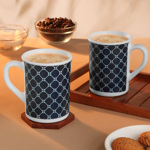 Larah By Borosil Kazak Blue Mug Set