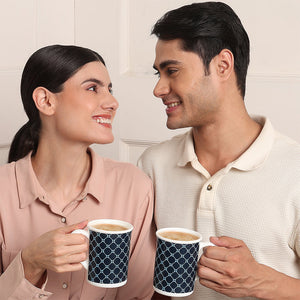 Larah By Borosil Kazak Blue Mug Set