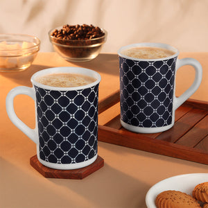 Larah By Borosil Kazak White Mug Set