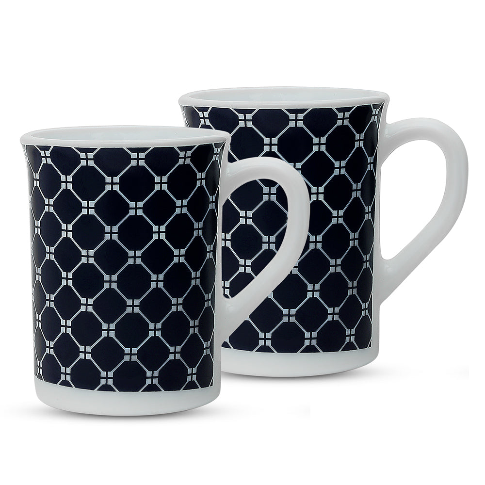 Larah By Borosil Kazak White Mug Set
