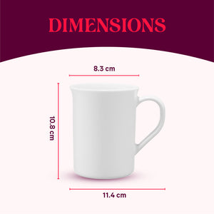 Larah By Borosil Kazak White Mug Set