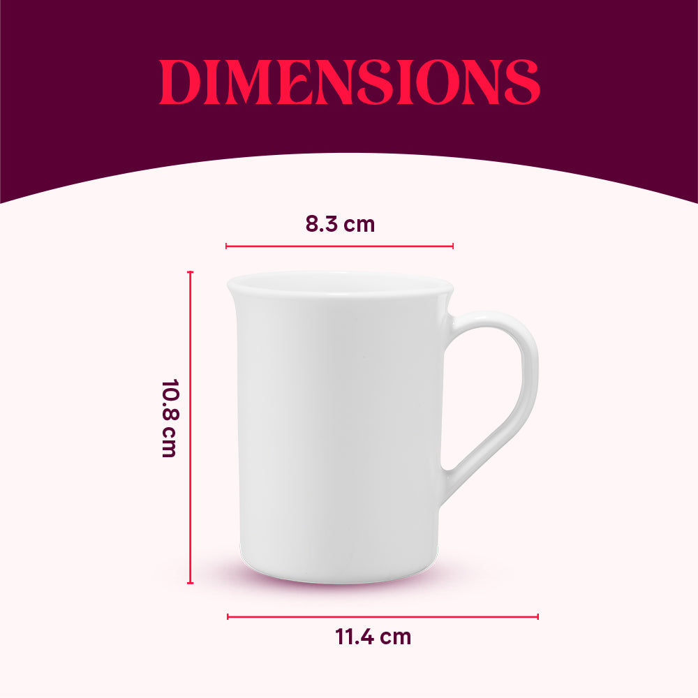 Larah By Borosil Kazak White Mug Set
