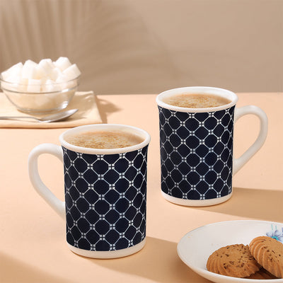 Larah By Borosil Kazak White Mug Set