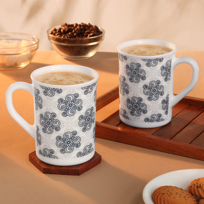 Larah By Borosil Kuba Grey Mug Set