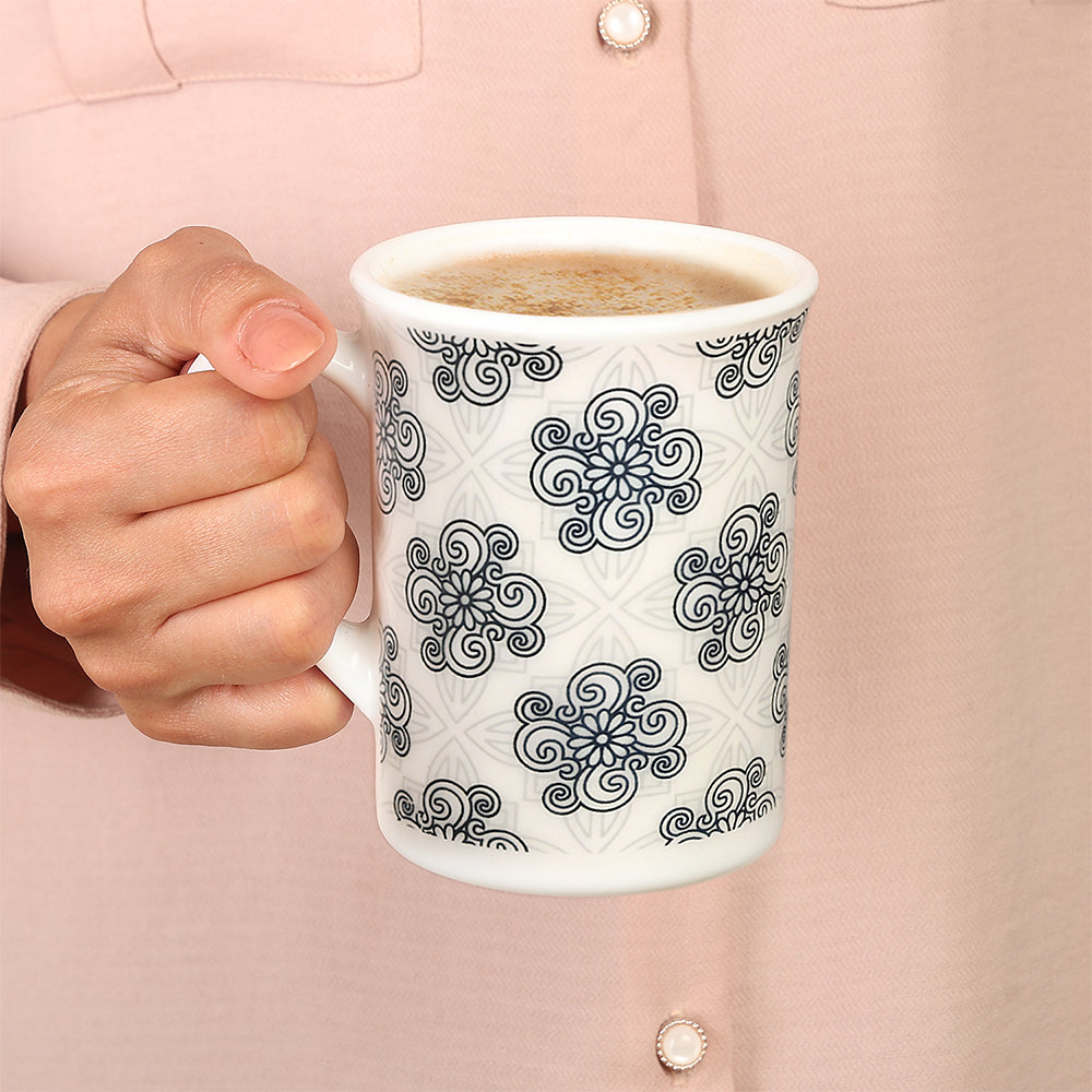 Larah By Borosil Kuba Grey Mug Set