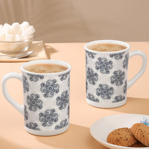 Larah By Borosil Kuba Grey Mug Set