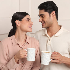 Larah By Borosil Sivas Grey Mug Set