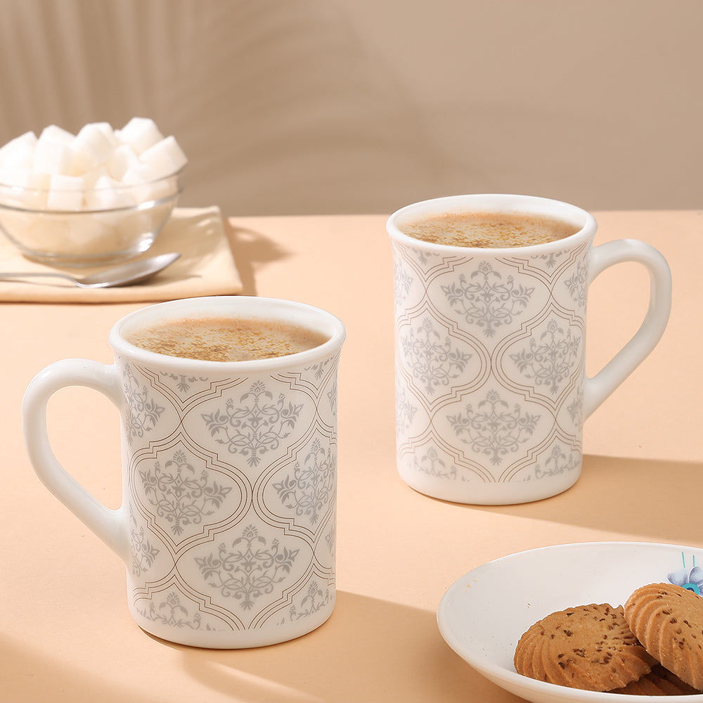 Larah By Borosil Sivas Grey Mug Set